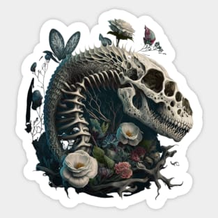 Dinosaur Skull Sticker